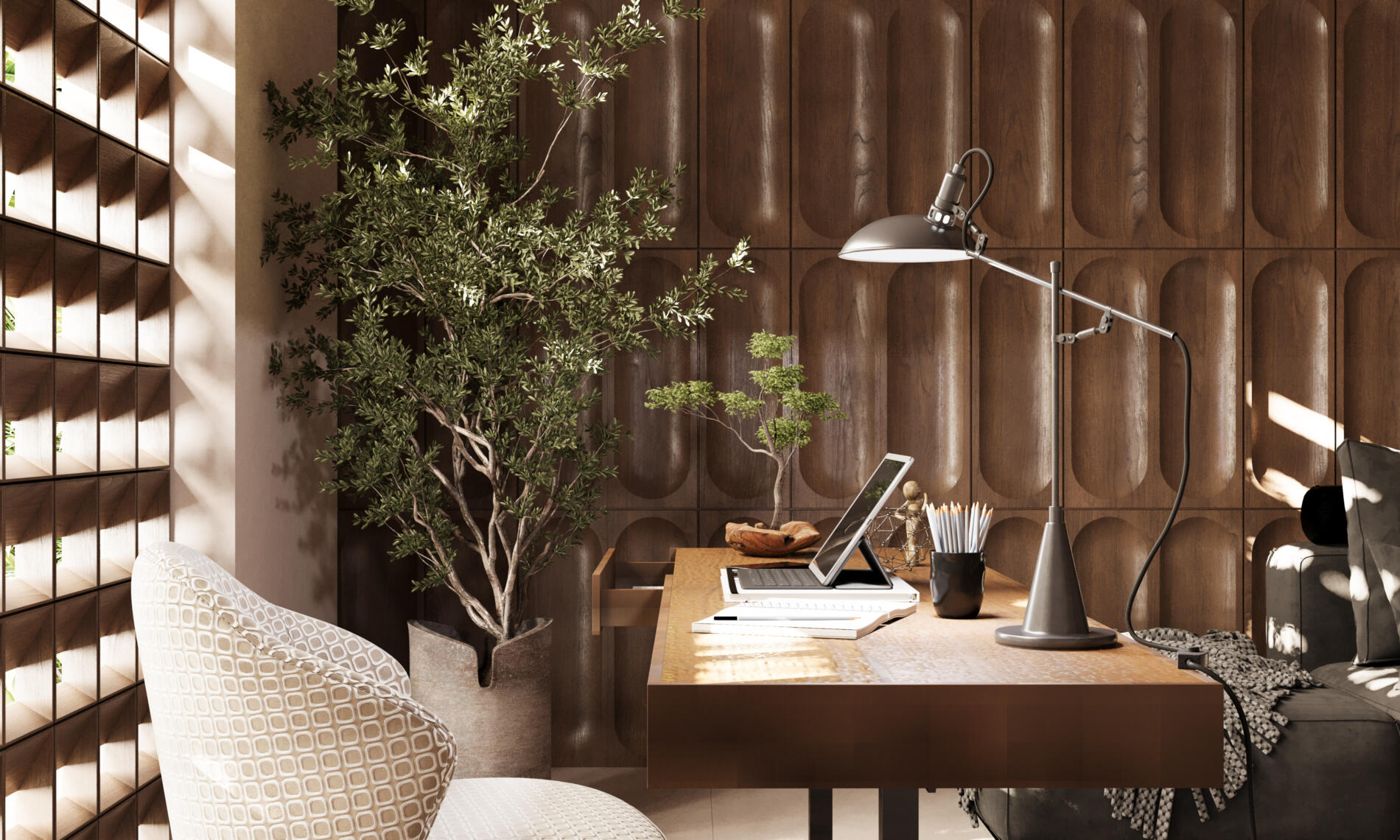 Working from home office. High Value home insurance